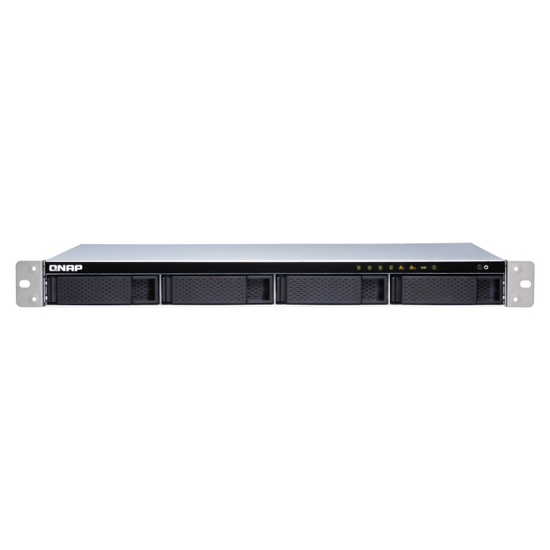 QNAP TS-431XeU NAS Rack [1U] Collegamento ethernet LAN Nero, Acciaio 