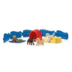 schleich FARM WORLD 42480 set da gioco (SCHLEICH Farm World Puppy Pen