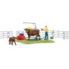 schleich FARM WORLD 42529 set da gioco (SCHLEICH Farm World Happy Cow