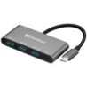 Sandberg USB-C to 3xUSB 3.0 Hub + PD (USB-C to 3 x USB 3.0 Converter 