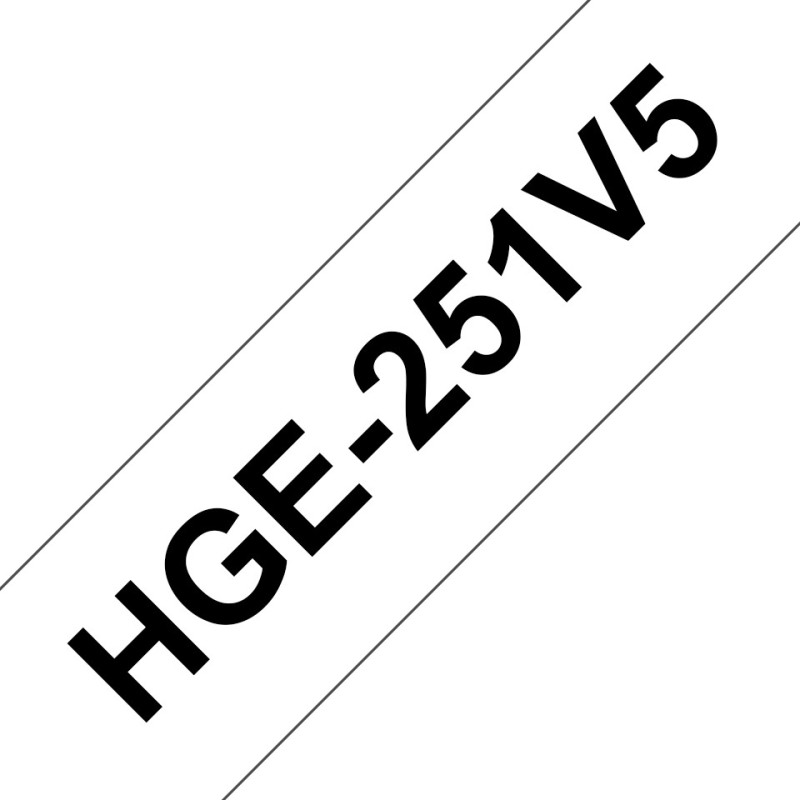 Brother Cassetta nastro per etichettatura originale HGe-251V5 &acirc; 