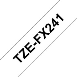 Brother TZE-FX241 nastro per etichettatrice Nero su bianco TZ (TZE-FX