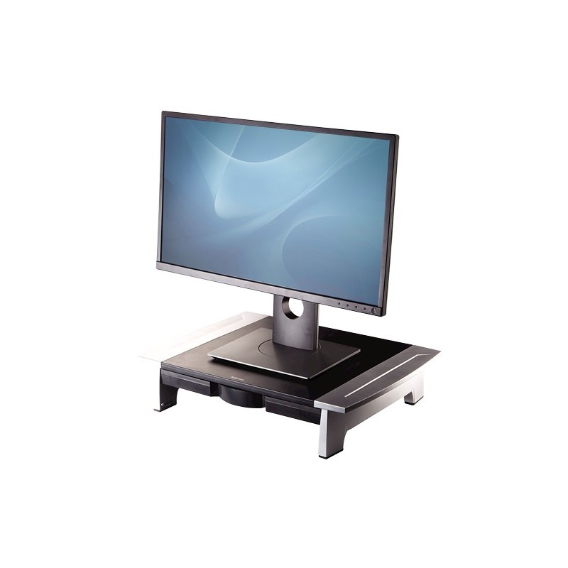 Fellowes Office Suites 71,1 cm [28] Nero, Argento Scrivania (Fellowes