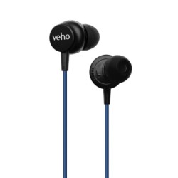 Veho Z-3 Auricolare Cablato In-ear Musica e Chiamate Blu (Z-3 HEADPHO