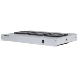 Unit&agrave; di ventilazione a 3 ventole per rack da 19&quot; - 1U - Grigio (con