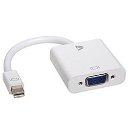 V7 Adaptador blanco de v&iacute;deo con conector Mini DisplayPort macho a V