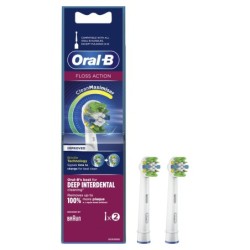 Oral-B FlossAction 80338475 testina per spazzolino 2 pz Bianco