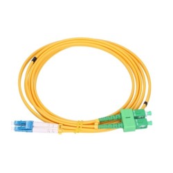 Extralink SC/APC-LC/UPC | Patchcord | Monomodale, Duplex, G652D, 3mm,