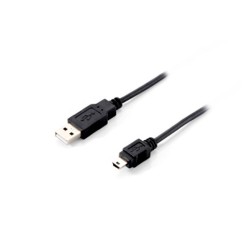 Equip 128521 cavo USB 1,8 m USB 2.0 USB A Mini-USB B Nero