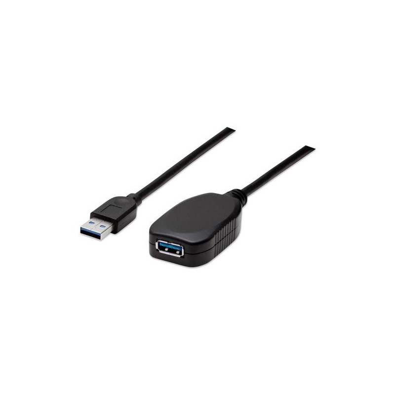 Manhattan 150712 cavo USB 5 m USB 3.2 Gen 1 (3.1 Gen 1) USB A Nero