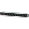 Intellinet 19&quot; Rackmount Bianco 8 prese(e) AC 250 V 3 m