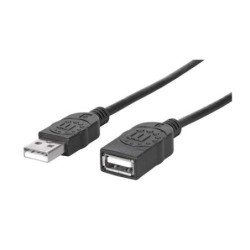 Manhattan 338653 cavo USB 1,8 m USB 2.0 USB A Nero