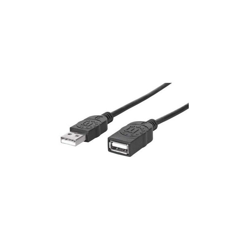 Manhattan 338653 cavo USB 1,8 m USB 2.0 USB A Nero