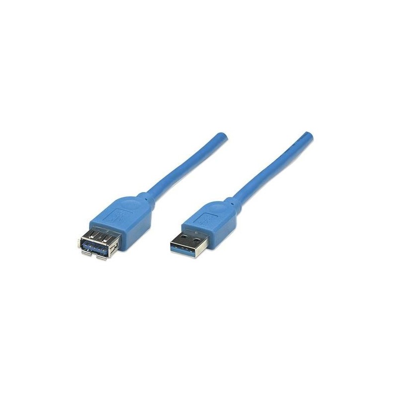 Manhattan 322379 cavo USB 2 m USB 3.2 Gen 1 (3.1 Gen 1) USB A Blu