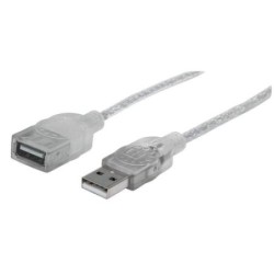 Manhattan 336314 cavo USB 1,8 m USB 2.0 USB A Argento