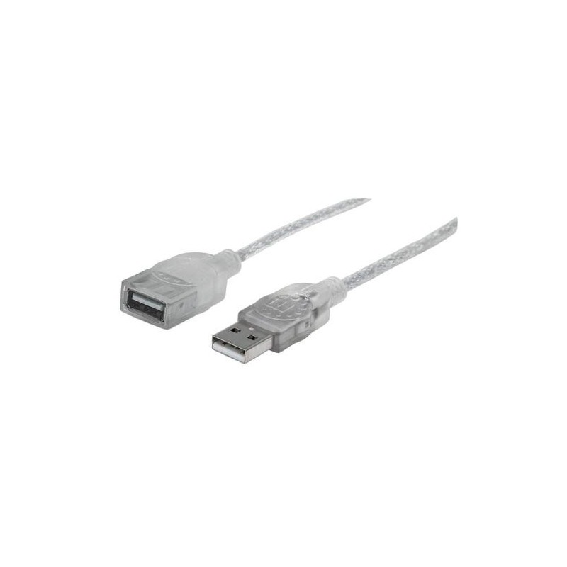 Manhattan 336314 cavo USB 1,8 m USB 2.0 USB A Argento