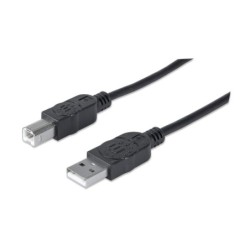 Manhattan 333368 cavo USB 1,8 m USB 2.0 USB A USB B Nero