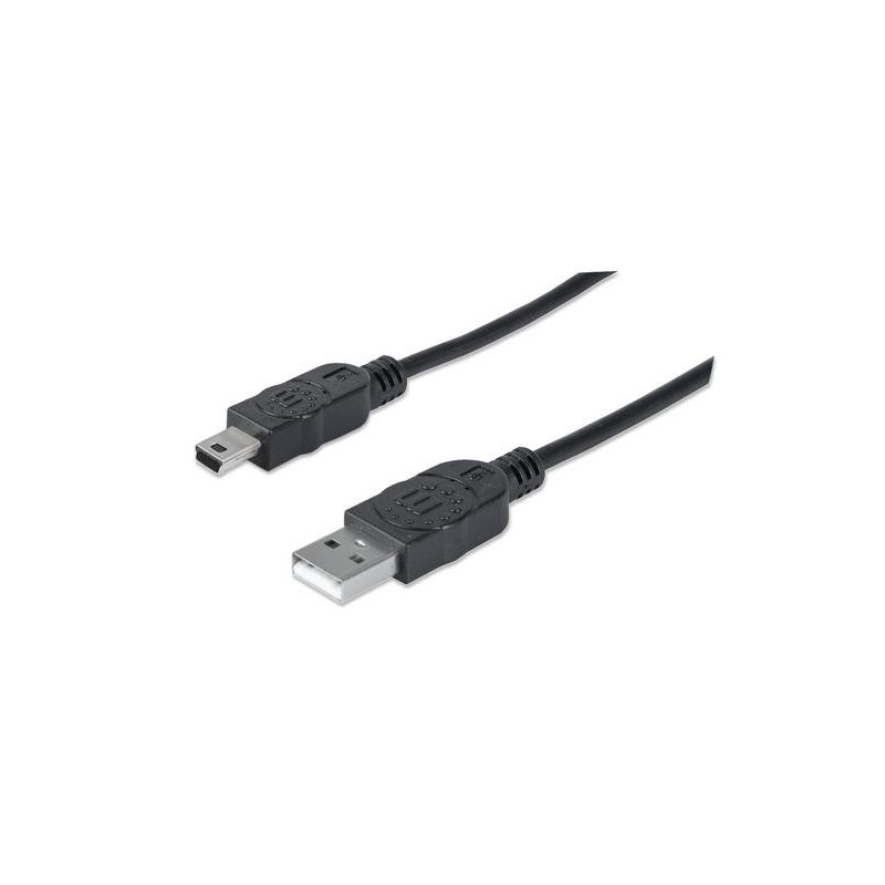 Manhattan 333375 cavo USB 1,8 m USB 2.0 USB A Mini-USB B Nero