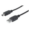 Manhattan 333375 cavo USB 1,8 m USB 2.0 USB A Mini-USB B Nero