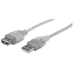 Manhattan 340502 cavo USB 4,5 m USB 2.0 USB A Trasparente