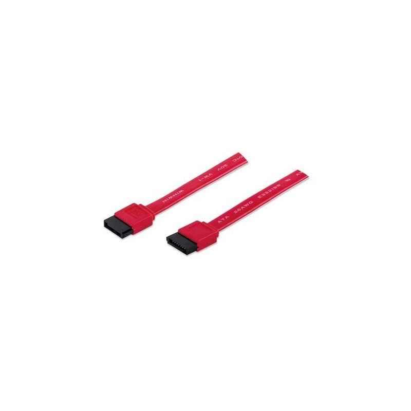 Manhattan 340700 cavo SATA 0,5 m SATA 7 pin Rosso