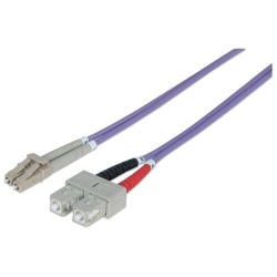 Intellinet 751049 cavo a fibra ottica 1 m LC SC OM4 Viola