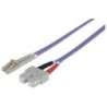 Intellinet 751056 cavo a fibra ottica 5 m LC SC OM4 Viola