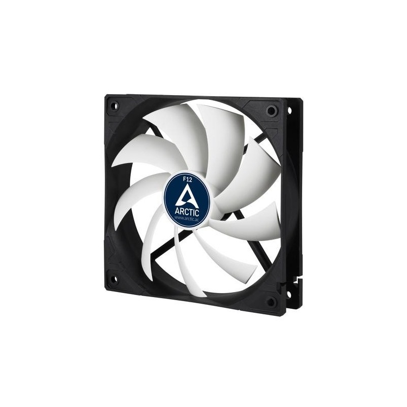 ARCTIC F12 Custodia per computer Ventilatore 12 cm Nero, Bianco