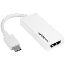 StarTech.com Adattatore video USB-C a HDMI - M/F - Ultra HD 4K - Bian