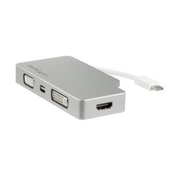 StarTech.com Adattatore Audio/Video da Viaggio 4 in 1 - USB Type-C a 