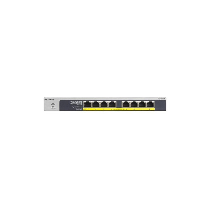 SWITCH 8P GIGABIT TUTTE POE+ 2 LAYER UNMANAGED SWITCH