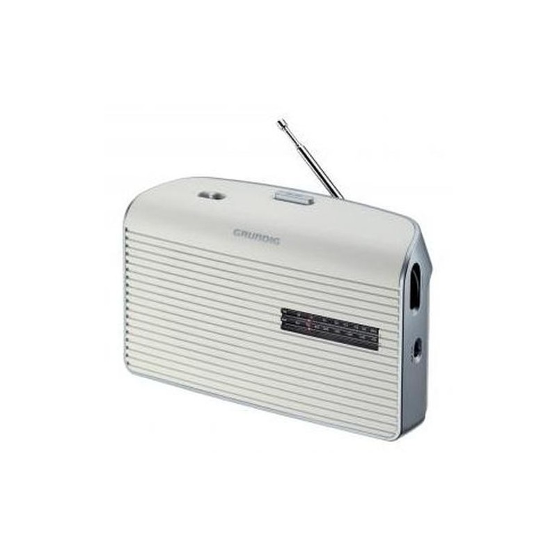 Grundig Music 60 Personale Analogico Argento, Bianco