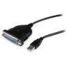 Cavo adattatore stampante usb a parallela db25 - 1,80 m - m/f