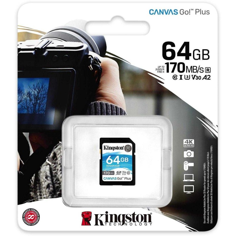 Kingston Technology Canvas Go! Plus 64 GB SD UHS-I Classe 10 Kingsto