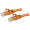 StarTech.com Cavo patch antigroviglio UTP RJ45 Cat6 Gigabit 3 m aranc