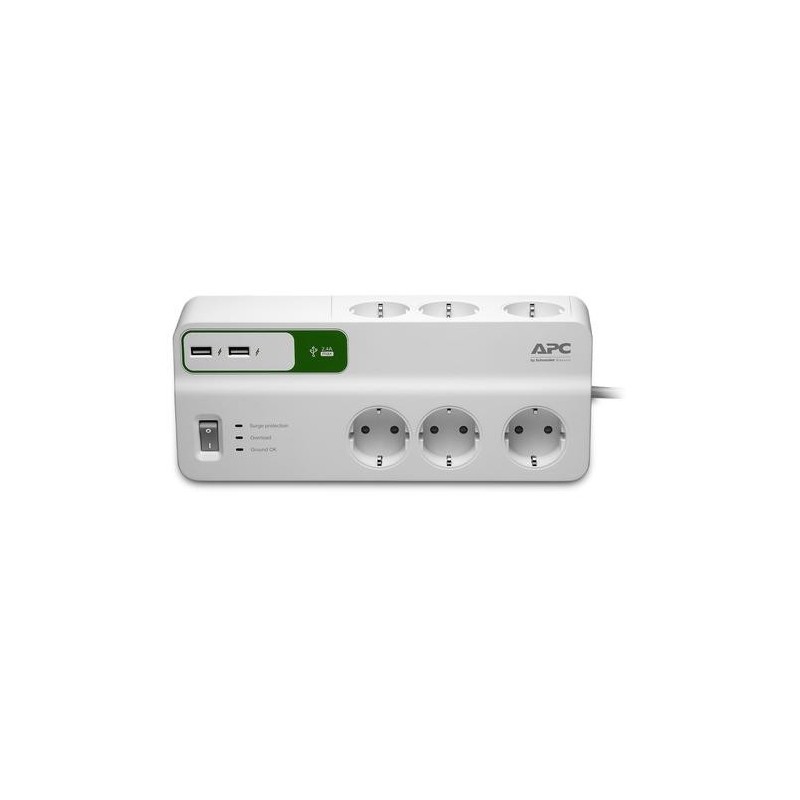 APC PM6U-GR protezione da sovraccarico Bianco 6 presa(e) AC 230 V 2 m