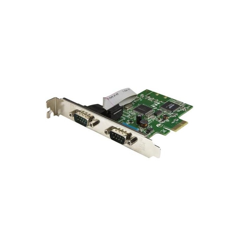 StarTech.com Scheda seriale PCI Express da 2 porte DB9 con UART 16C10