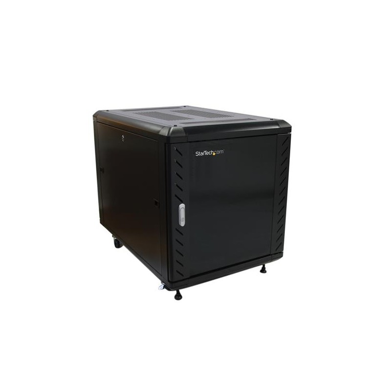 Armadio server rack chiuso a ribalta 12u 90 cm con ruote