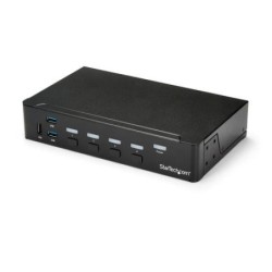 StarTech.com Switch Commutatore KVM a 4 Porte HDMI con Hub USB 3.0 - 