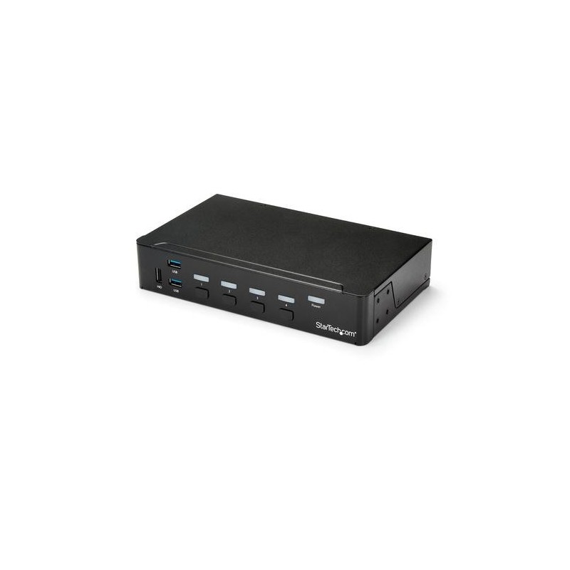 StarTech.com Switch Commutatore KVM a 4 Porte HDMI con Hub USB 3.0 - 