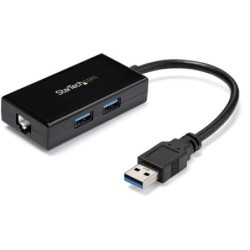 StarTech.com Adattatore USB 3.0 a Ethernet Gigabit con Hub USB a 2 po