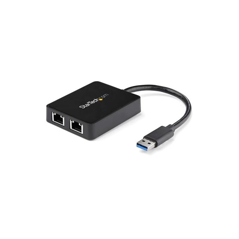 StarTech.com Adattatore USB 3.0 a doppia porta Ethernet Gigabit (RJ45