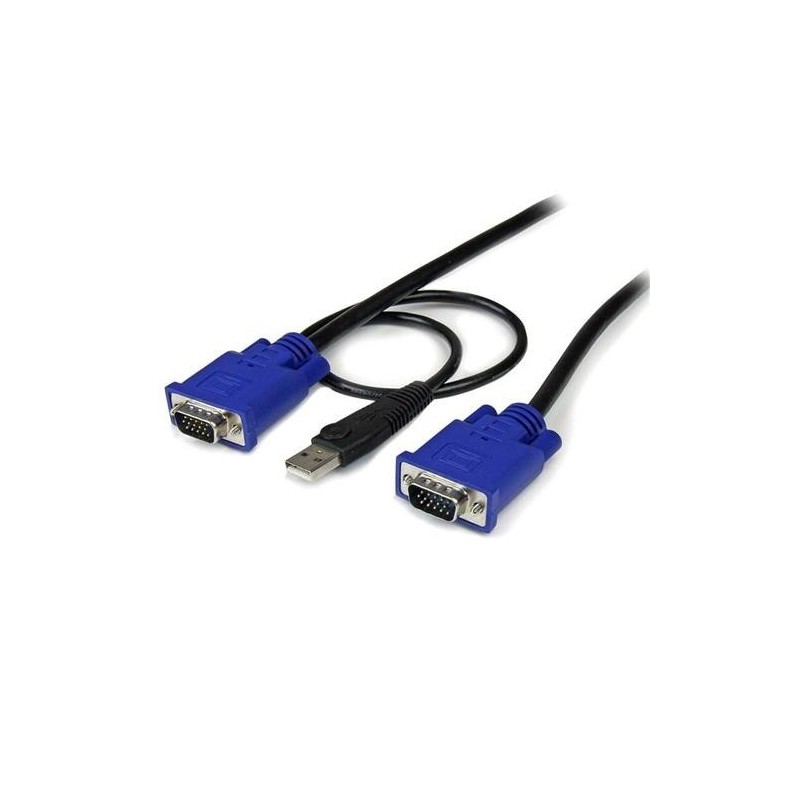 StarTech.com Cavo KVM USB ultrasottile 2 in 1 4,5 m