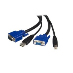 Cavo per commuttatore KVM 2 in 1 VGA e USB - Cavo Switch KVM per USB 