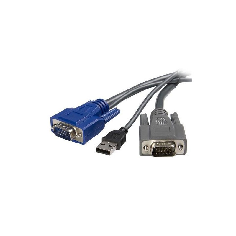 StarTech.com Cavo KVM ultrasottile VGA USB 2 in 1 3 m