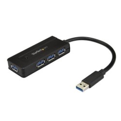 StarTech.com Hub USB 3.0 a 4 porte - Mini Hub USB con porta di ricari