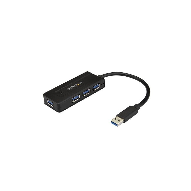 StarTech.com Hub USB 3.0 a 4 porte - Mini Hub USB con porta di ricari