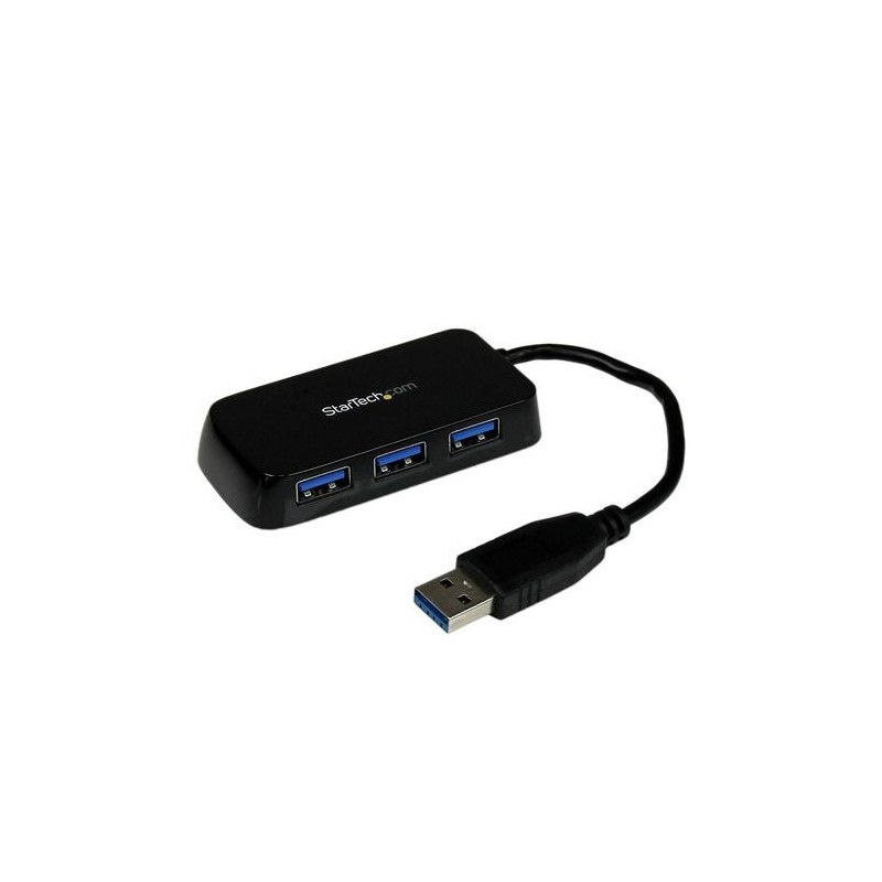 StarTech.com Hub Mini USB 3.0 SuperSpeed a 4 porte portatile - Nero