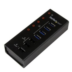 StarTech.com Hub USB 3.0 alimentato a 4 porte con 3 porte di ricarica