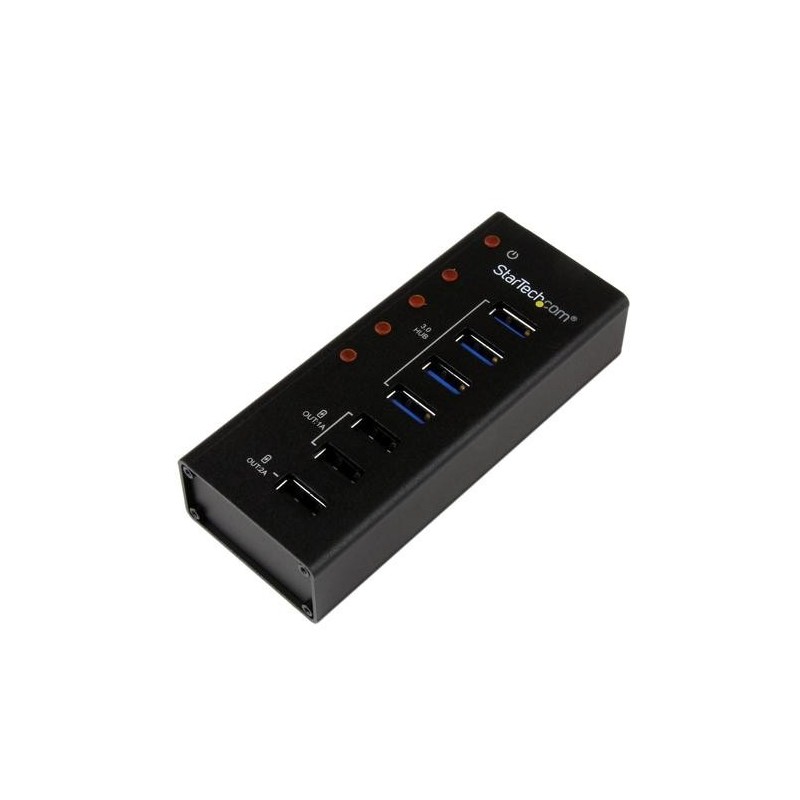 StarTech.com Hub USB 3.0 alimentato a 4 porte con 3 porte di ricarica